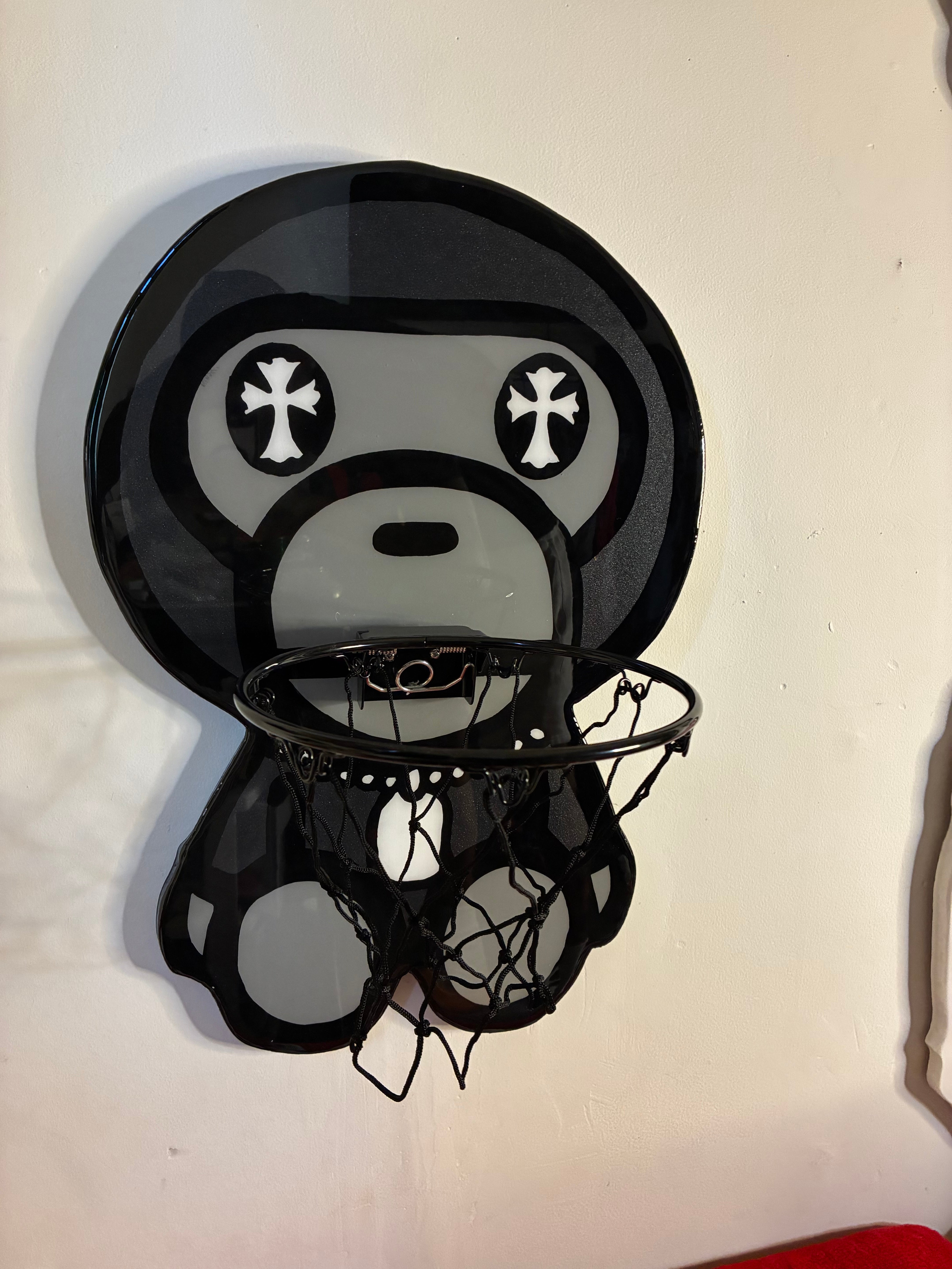 Black Bape Hoop Wallart