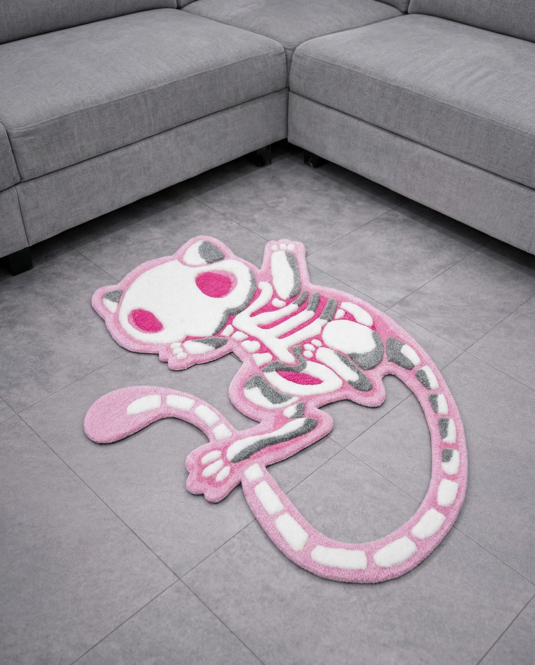 Pink Skeleton Rug