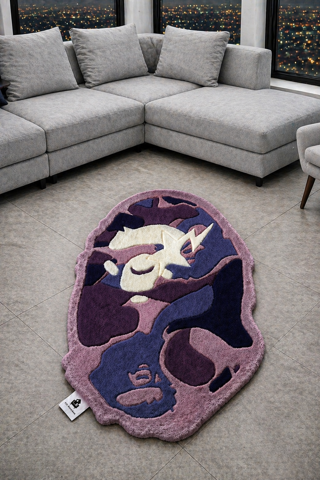 Monkey Face Rug