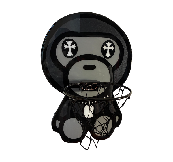 Black Bape Hoop Wallart