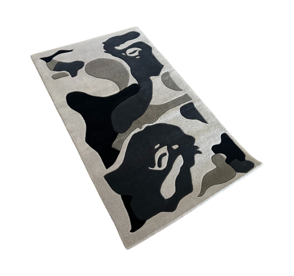 Grey Bape Area Rug